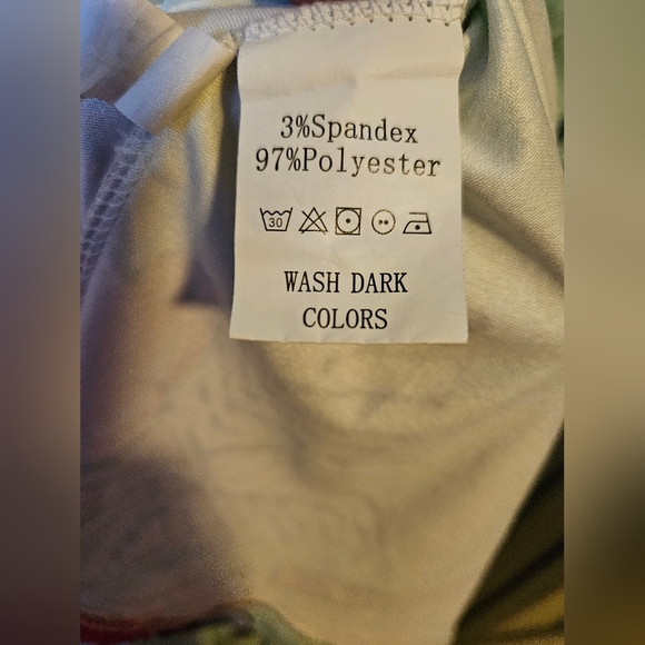 🩷5/$25🩷 Floral Print Mint Dress, Plus Size 1X - Picture 12 of 12